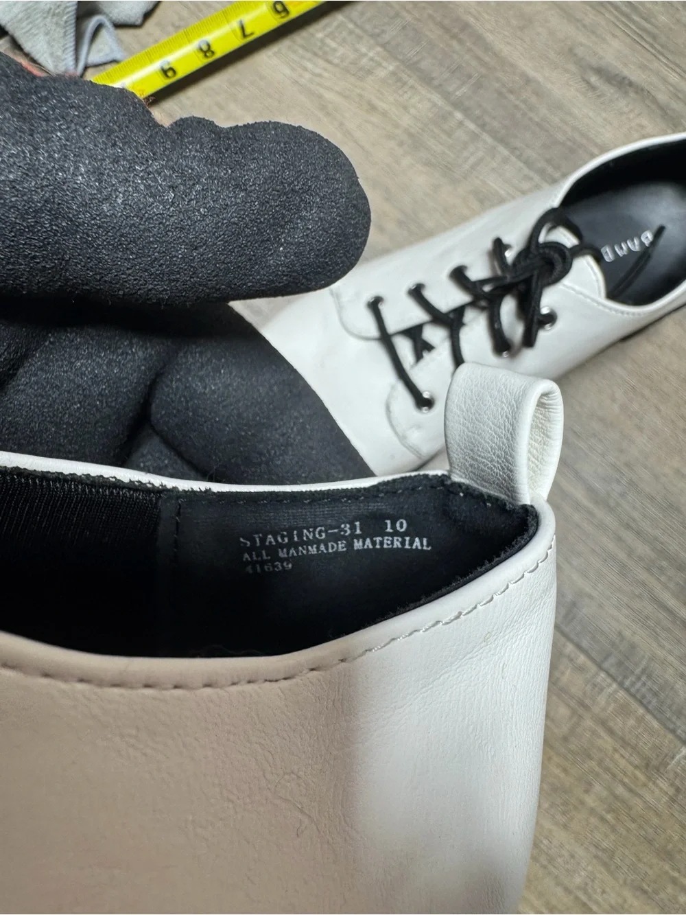 BAMBOO White Platform Lace-Up Chunky Sole Oxfords